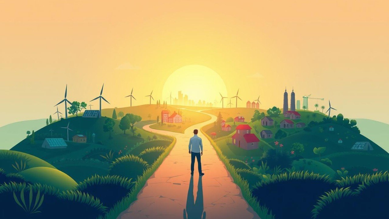 a man looking at the horizon